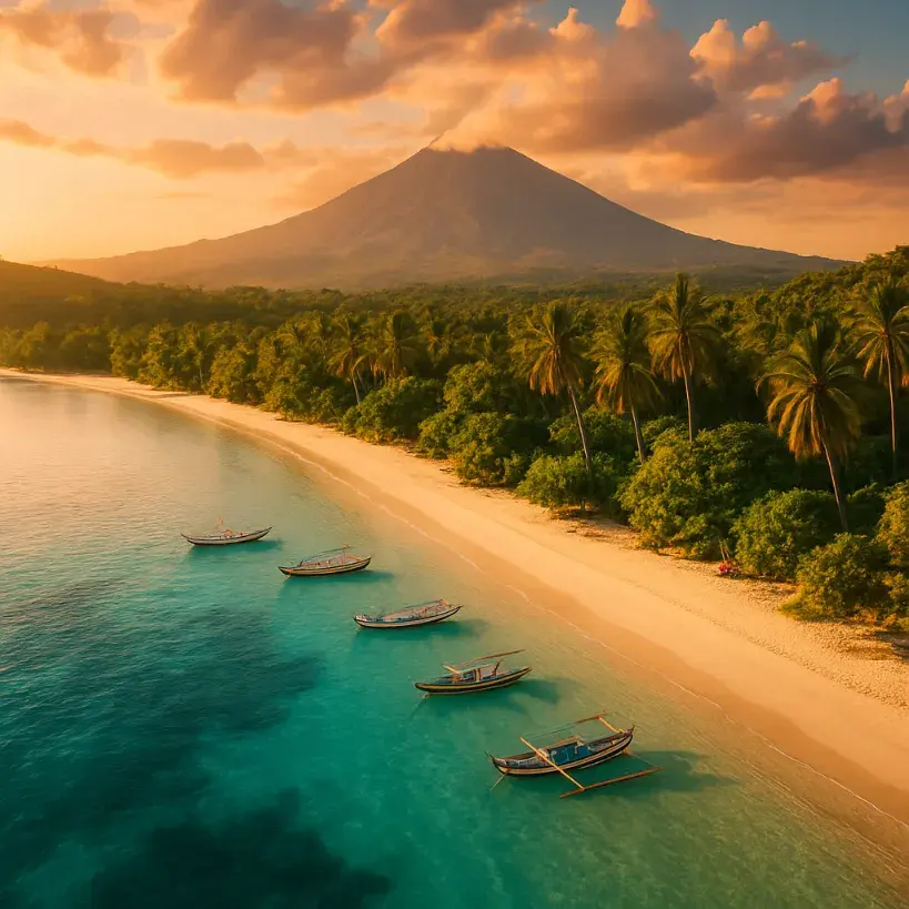 Lombok saat matahari terbit